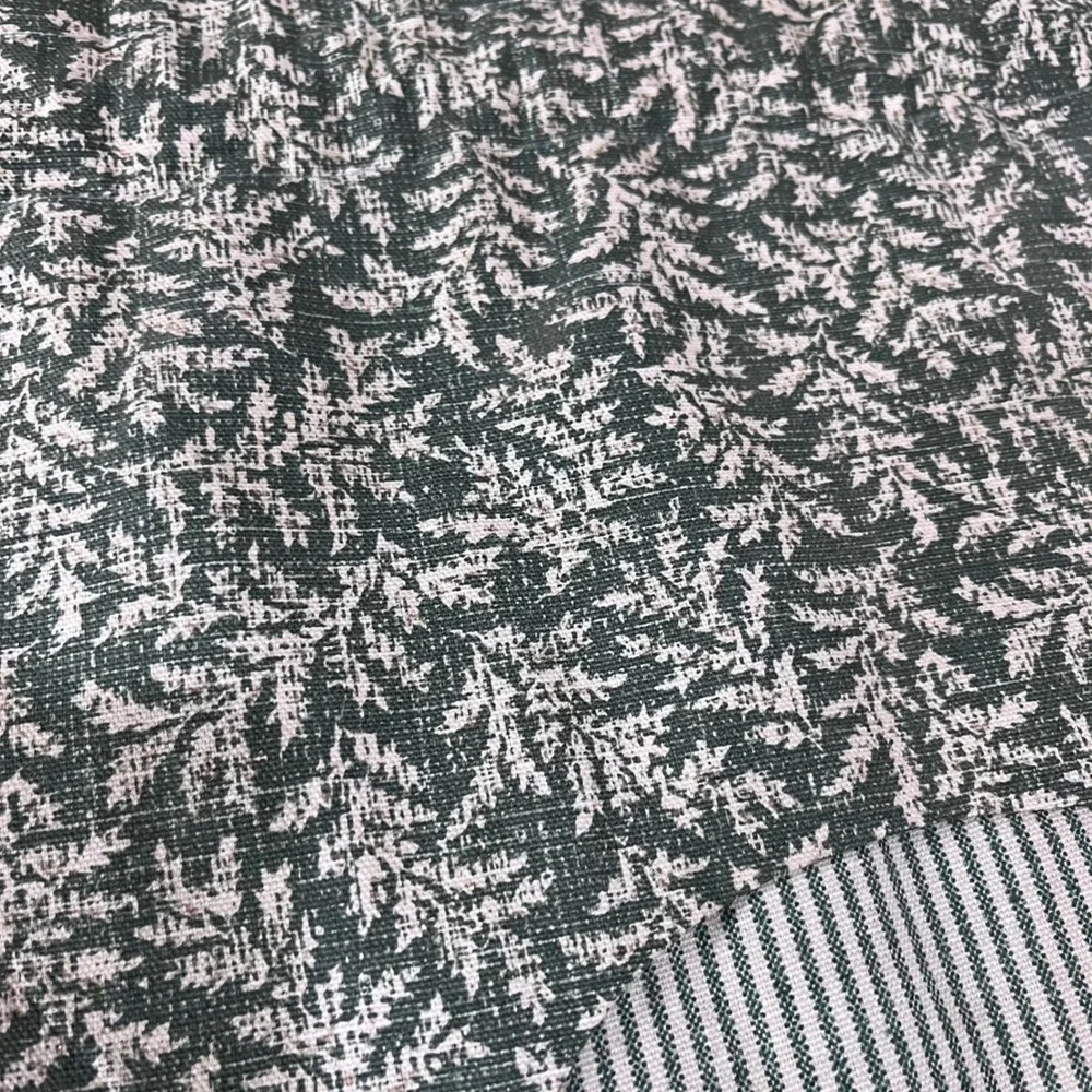 Waverly Classics Green Fern Striped Scalloped Valance Farmhouse Vtg 54x14
